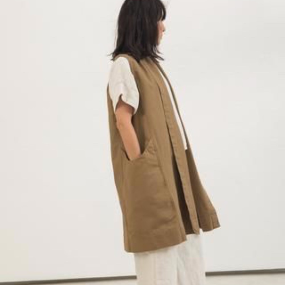 SOLD Elizabeth Suzann Clyde Vest cotton canvas